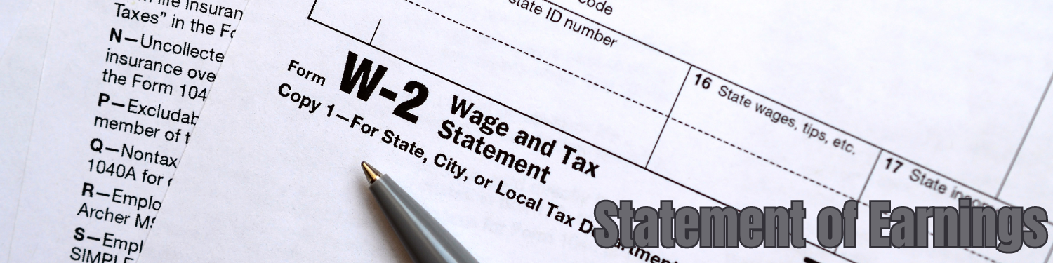 Section 2-6: Statement of Earnings